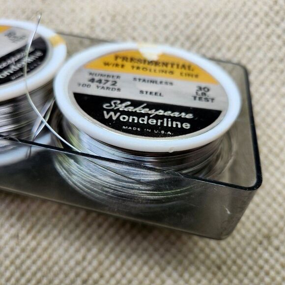 Shakespeare Wonderline No 4472 100 yards + Steel WIRE TROLLING LINE 30 lb Test - Picture 3 of 5